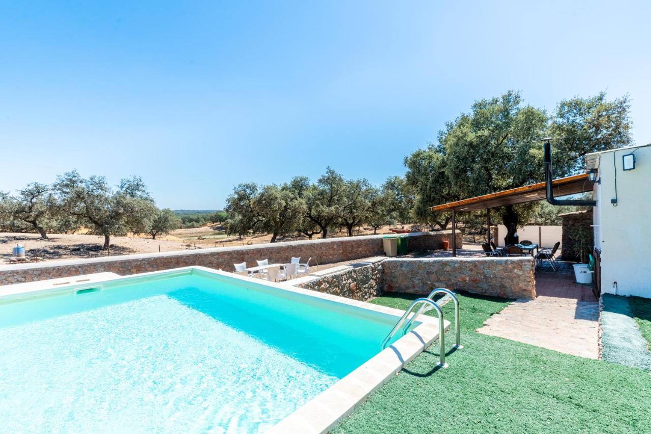 Casa Rural Quejigo Con Piscina Santa Olalla del Cala Ngoại thất bức ảnh