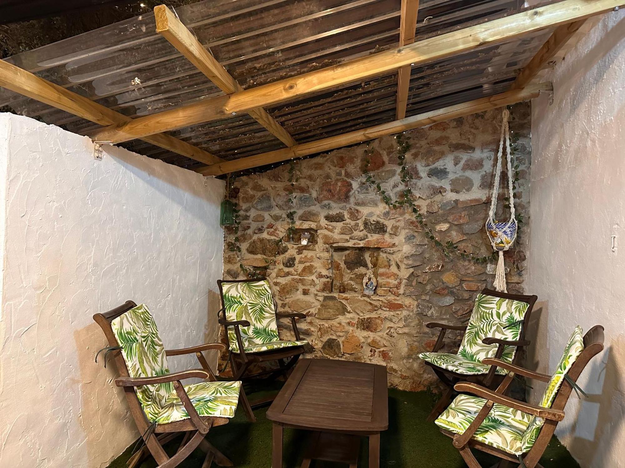 Casa Rural Quejigo Con Piscina Santa Olalla del Cala Ngoại thất bức ảnh